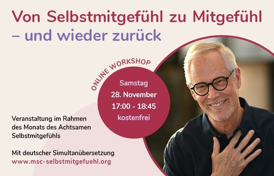 Artikelbild zu '28.11.26 World Compassion Day – Special Event mit Chris Germer'